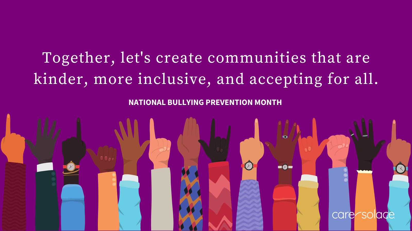 Together let's create communities that are kinder more inclusive and accepting for all.