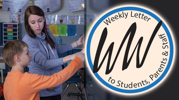 Weekly Letter to Students, Parents & Staff