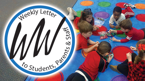 Weekly Letter to Students, Parents and Staff