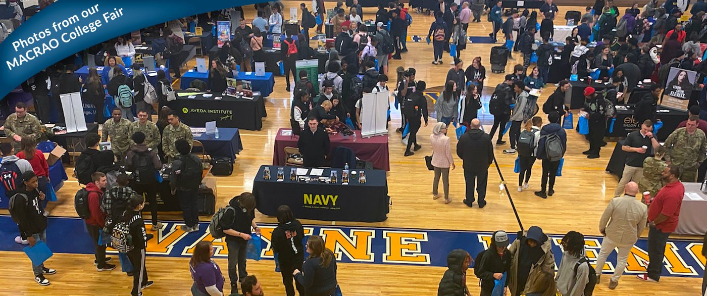 Photos from our MACRAO College Fair