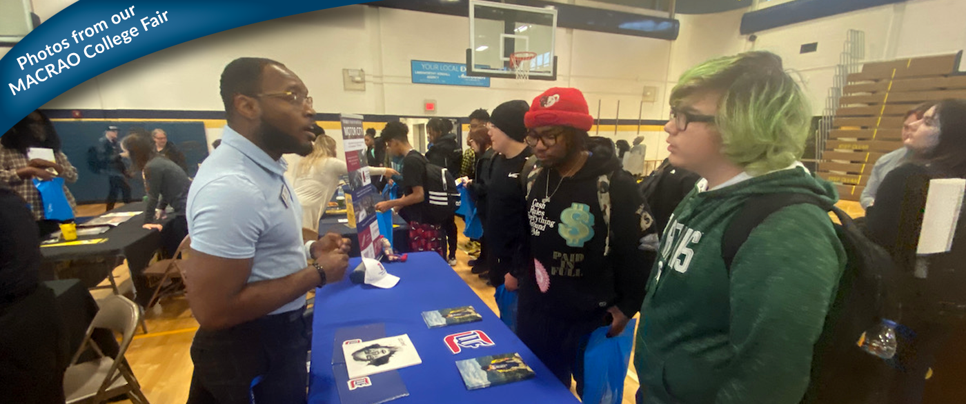 Photos from our MACRAO College Fair