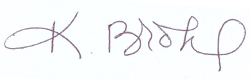 Kate Brohl's Signature