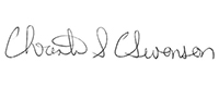 Christine Swanson's Signature