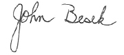 John Besek's Signature