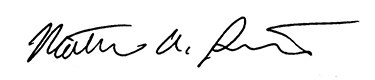 Matthew Provost's Signature