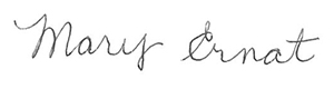 Mary Ernat's Signature