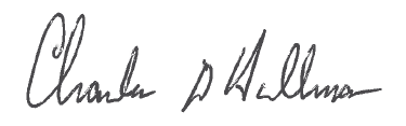 Charles Hallman's Signature
